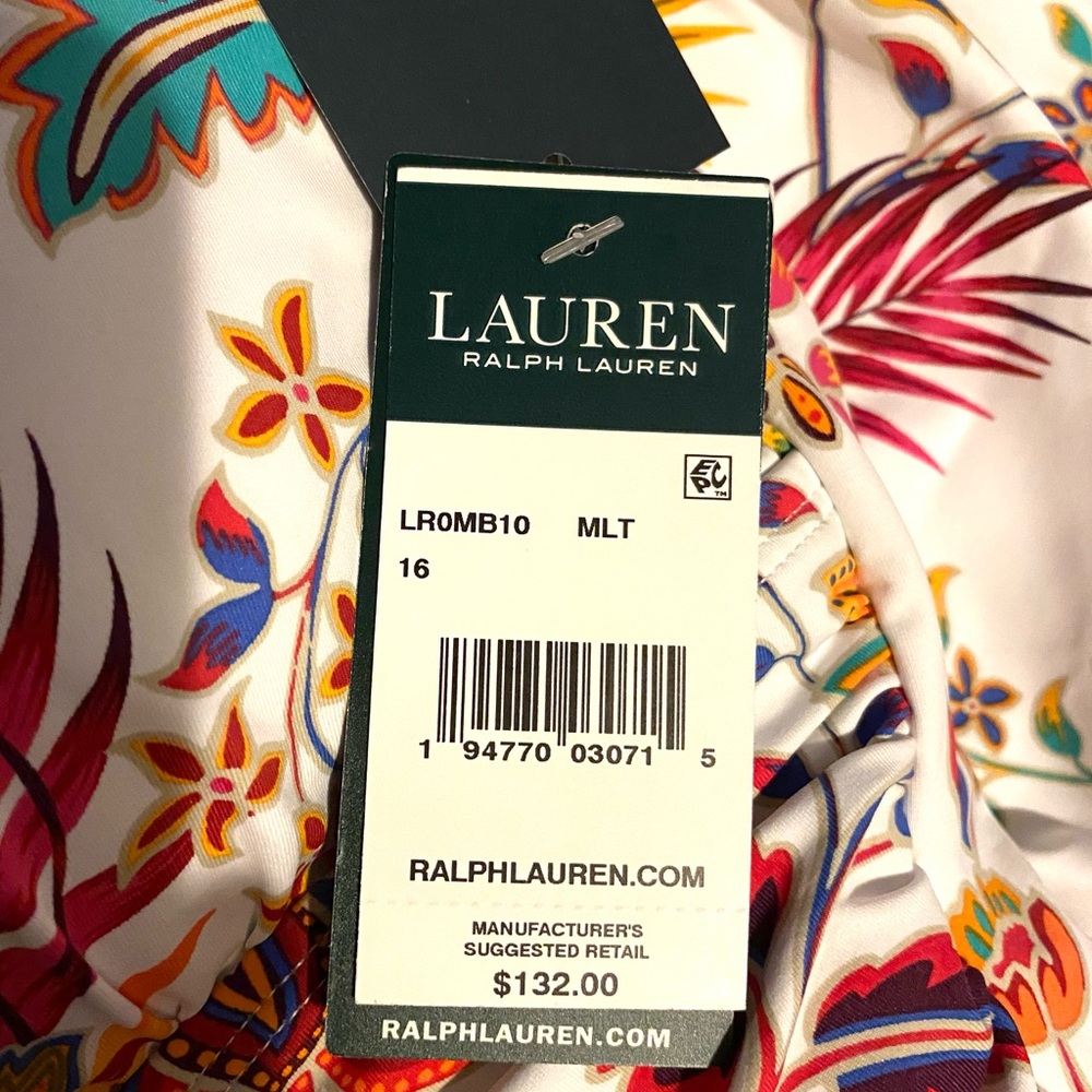 RALPH LAUREN Jacobean 1 pc Swimsuit 🏄🏻‍♀️🏄🏻‍♀️ - Picture 13 of 16